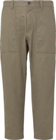 Detroit: Cropped-Hose aus Leinenmix im Relaxed Fit