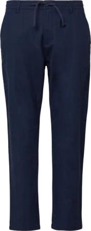 Detroit: Relaxed-Fit-Chino aus Leinenmix mit Elastikbund