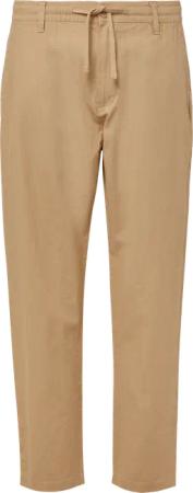 Detroit: Relaxed-Fit-Chino aus Leinenmix mit Elastikbund