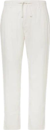 Detroit: Relaxed-Fit-Chino aus Leinenmix mit Elastikbund