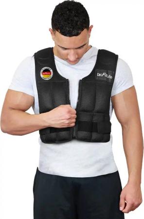 DH FitLife Gewichtsweste Verstellbar 10/20/30KG zum Muskelaufbau u. Krafttraining, (Weighted Vest, Laufweste), Laufweste Damen Herren, Fitness Trainingsweste