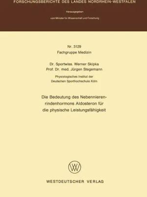 Die Bedeutung des Nebennierenrindenhormons Aldosteron für die physische Leistungsfähigkeit