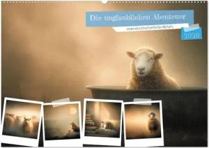 Die unglaublichen Abenteuer eines durchschnittlichen Schafs (Wandkalender 2026 DIN A2 quer), CALVENDO Monatskalender