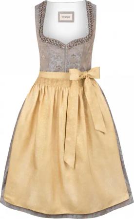 Dirndl Nara (senf, Gr. 44) von Stockerpoint Bergfeuer Couture für Damen, 100% Polyester
