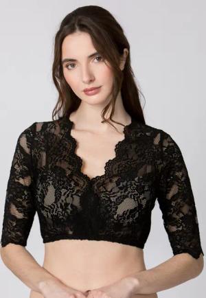 Dirndlbluse Alaya (schwarz, Gr. 34) von Stockerpoint für Damen, Oberteile, 75% Polyamid, 20% Baumwolle, 5% Elastan