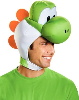 Disguise Kostüm Yoshi-Kopfbedeckung für Erwachsene Super Mario Nintendo-Lizenzartikel