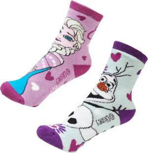 Disney ABS-Socken Disney Die Eiskönigin Elsa Olaf Mädchen Kinder ABS Socken im 2er Pack (2-Paar) Gr. 23 bis 34