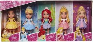 Disney Spielfigur Disney Minipuppen Prinzessinnen 5er Set, 7,5 cm