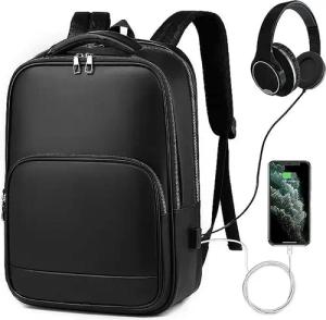 Diyarts Laptoptasche (Moderner Laptop-Rucksack, praktisch & angenehm zu tragen), integriertem USB-Ladeanschluss, Diebstahlschutz & großzügigem Stauraum