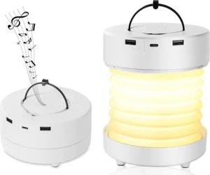 Diyarts Smarte LED-Leuchte, LED fest integriert, Warmweiß, Naturweiß und Kaltweiß, Campinglampe mit Bluetooth, 3 Lichtfarben, tragbar & dimmbar