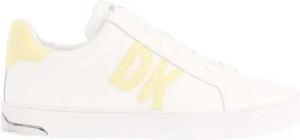 DKNY - "Abeni" Sneaker für Damen, Leder, Zum Schnüren (Weiß)
