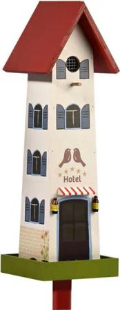 dobar Vogelhaus Dobar Vogelburg Hotel 19,5 x 19,5 x 60 cm