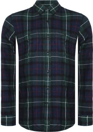 Dockers karierte Herrengrün/Marinehemd