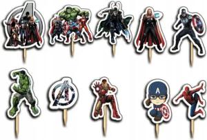 dodo Tortenstecker AVENGERS Topper Set 10 Stk Geburstag Torten Deko Kuchen Junge