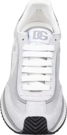 Dolce&Gabbana Low-Top Sneaker - Sneaker Cushion In Mixed Materials Color Grey/Whit - Gr. 43,5 (EU) - in Weiß - für Damen