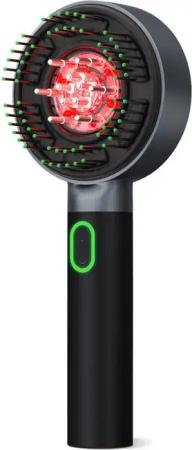 Donnerberg Massagegerät MIO KM-067 Grau, 3D-Kopfmassage mit Rotlicht + Ölanwendung