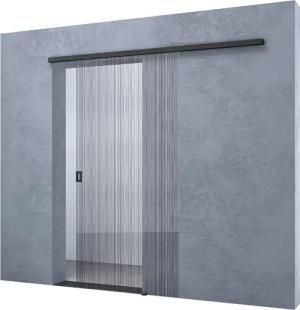 doporro Glasschiebetür Schiebetür Komplettset Zimmertür mit Sicherheitsfolie 8mm ESG Mu001