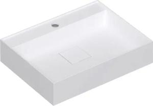 doporro Waschbecken Aufsatzwaschbecken aus Mineralguss inkl. Ablaufgarnitur Colossum630