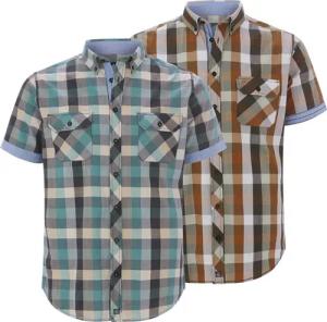 Doppelpack Hemd GJELLE orange blau