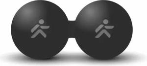 Doppelter Massageball aus Ebonit "Foam Ball" Ø 6cm JustFit