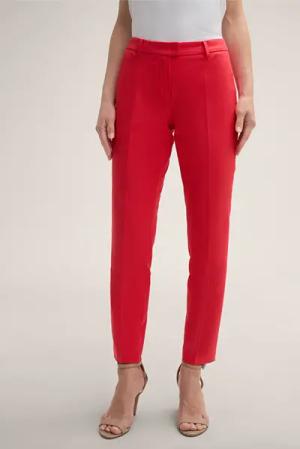 Double-Baumwollstretch-Anzughose in Rot