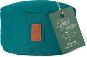 #DoYourYoga Yoga Bolster Yoga Kissen Vishnu - gefüllt mit Bio-Buchweizenschalen, - Rund 30 x 30 x 15 cm