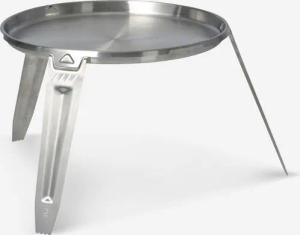 Dreibein-Plancha-Grillpfanne 30 cm Bushcraft rostfreier Stahl