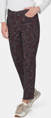 Druckhose LOUISA mit Paisley-Muster - anthrazit / gemustert - Gr. 275 von Goldner Fashion