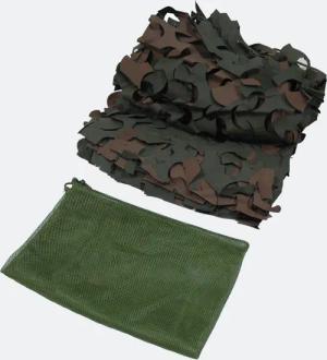 DRÜCKJAGD-CAMOUFLAGENETZ - JAGD - GRÜN UND BRAUN - 3 x 1,40 M - MIT TASCHE