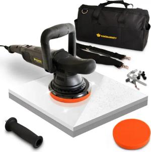 Duke-Handel Exzenter Poliermaschine Polierer Autopolierer Schleifmaschine 810Watt 15mm Hub, 1650 min. U/min, 4800 max. U/min, (8 tlg), ohne Akku und Ladegerät, Poliermaschine für Rechts- und Linkshänder