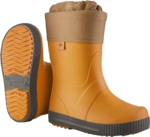 DUNLOP Stiefel PA0KM45 Puddle Jumper Kurkuma Braun mit Fellfutter