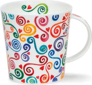 Dunoon Tasse Becher Cairngorm Twirl 0,48l Fine Bone China Porzellan Tasse bunt, 1-tlg., Spülmaschinengeeignet