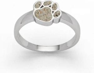 DUR Fingerring DUR Schmuck: Ring "Pfote" mit Strandsand R5609