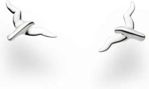 DUR Ohrstecker-Set Möwe O4689, 11x6 mm – Maritimer Ohrschmuck aus 925er Silber, Zarte Ohrringe mit Möwenmotiv für Küstenliebhaberinnen