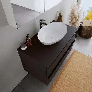 Duravit Aufsatzwaschbecken DuraPort 60cm Weiß matt, Duravit DuraPort Aufsatzwaschbecken oval 60cm Mineralguss