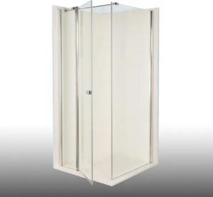Duschkabine/ Duschabtrennung Dusbad Vital 2 Drehtür an Festteil links + Duschwand rechts (Kombination) links 925mm rechts 775mm