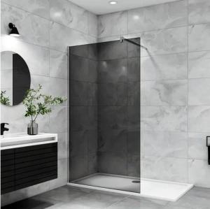 duschspa Duschwand 8mm ESG Glaswand Duschwand Duschtrennwand Duschkabine Walk in Dusche, Einscheibensicherheitsglas, Sicherheitsglas, (Set), Glas