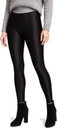 dy_mode Thermoleggings Glanz Thermo Leggings Damen warm gefütterte Winterleggings Gummibund mit elastischem Bund, Middle Waist, mit Innenfutter