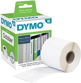 DYMO Etikettenrolle für Etikettendrucker S0722480 weiß, 59,0 x 190,0 mm, 1 x 110 Etiketten
