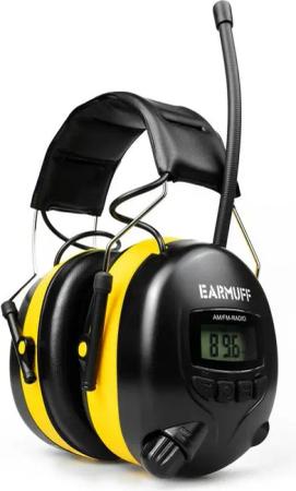 EARMUFF Kapselgehörschutz EARMUFF 31dB AM/FM/AUX - Yellow