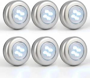 EAXUS LED Unterbauleuchte Selbstklebende Touch Schrankleuchte/Küchenunterbauleuchte, LED fest integriert, Batteriebetrieben