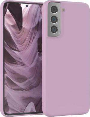EAZY CASE Handyhülle für Samsung Galaxy S21 5G Hülle Silikon 6,2 Zoll, Hülle mit Kameraschutz handycover Soft Smart Slimcover Lila / Flieder