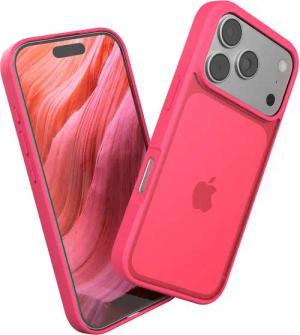 EAZY CASE Handyhülle Outdoor Case für Apple iPhone 17 Pro 6,3 Zoll, Outdoor Case Dünn Transparent mit Kameraschutz Back Cover Pink