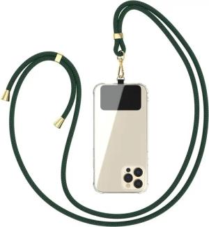 EAZY CASE Handykette Universal für jedes Smartphone zum Umhängen, Handykette LG Google Pixel Sony etc. Handyband Ring mit Karabiner Grün