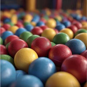 ecosa Bällebad-Bälle EO-1091 1000 Stk. (Set, 1000er-Pack OHNE Absperrung oder Bällebäder), 1000 Stück,ø 6 cm,Zertifiziert,Keine Schadstoffe