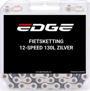 Edge Kette 12-Speed CHN-006, 130 Glieder, Stahl, Silber.