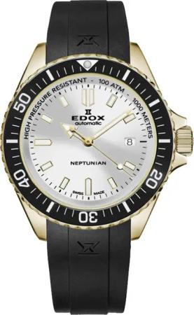 Edox 80120-37JCA-AID Neptunian Automatik Herrenuhr 44mm 100ATM