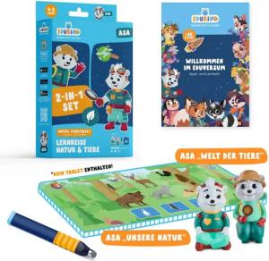 Edurino Lernspielzeug Bundle - Starterset Asa 1 & 2 - Unsere Natur, Welt der Tiere