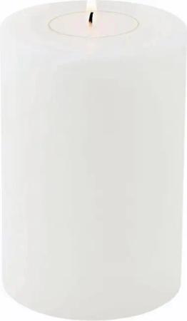 EDZARD Stumpenkerze Cornelius Ø 8 cm, (H 12 cm) Stumpenkerzen-Optik, Dauerkerze für Teelichter