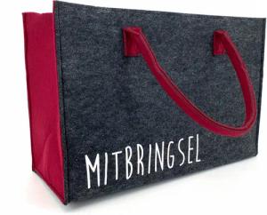 Einkaufsshopper Universal Filztasche Einkaufstasche Filz Shopper, Henkel Tragetasche - strapazierfähig langlebig nachhaltig